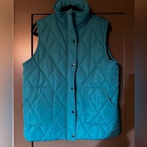 Michelle Mae Turquoise Quilted Vest XL